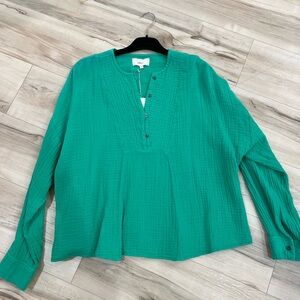 XiRENA Teal Women's Blouse